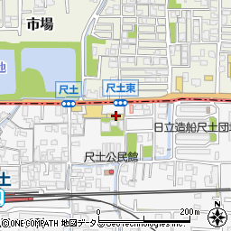 奈良県葛城市尺土203周辺の地図