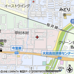 奈良県大和高田市今里町周辺の地図