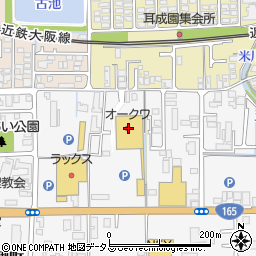 南都銀行オークワ橿原醍醐店内 ＡＴＭ周辺の地図