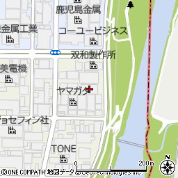 ナニワ紙加工協同組合周辺の地図