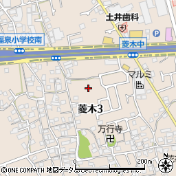 大阪府堺市西区菱木周辺の地図