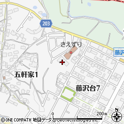 大阪府富田林市五軒家1丁目26周辺の地図