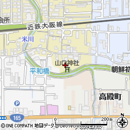 奈良県橿原市山之坊町302-2周辺の地図
