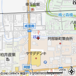 奈良県桜井市阿部461-3周辺の地図