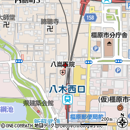 八嶌医院周辺の地図