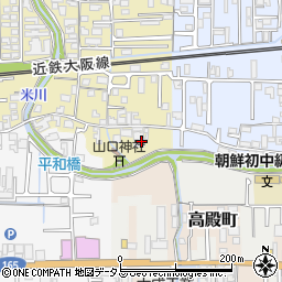 奈良県橿原市山之坊町296周辺の地図