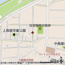 三重県伊勢市御薗町長屋周辺の地図
