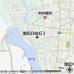 大阪府大阪狭山市池尻自由丘3丁目11周辺の地図