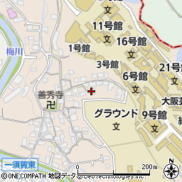 大阪府南河内郡河南町東山514周辺の地図