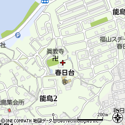 広島県福山市能島周辺の地図