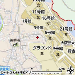 大阪府南河内郡河南町東山860周辺の地図