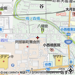 奈良県桜井市阿部491-2周辺の地図