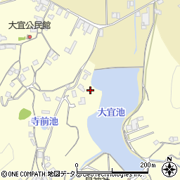 岡山県笠岡市大宜1391-2周辺の地図