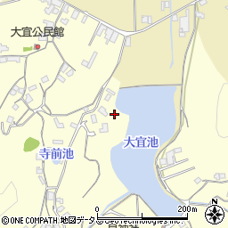 岡山県笠岡市大宜1391-2周辺の地図