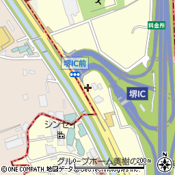 セブンイレブン堺インター前店周辺の地図