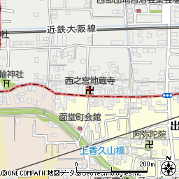 西之宮地蔵寺周辺の地図