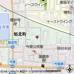 奈良県大和高田市旭北町周辺の地図