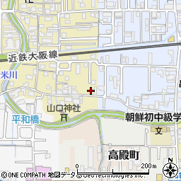 奈良県橿原市山之坊町1周辺の地図