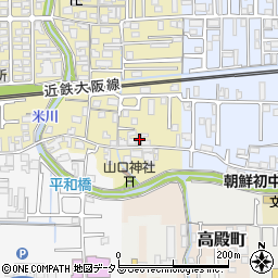 奈良県橿原市山之坊町8周辺の地図