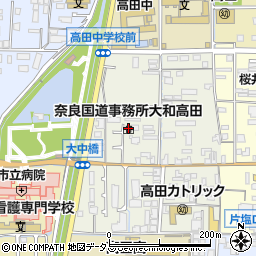 奈良国道事務所大和高田周辺の地図
