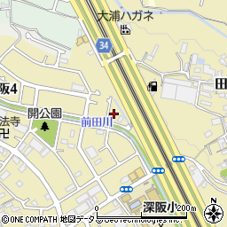 深阪大川端公園周辺の地図