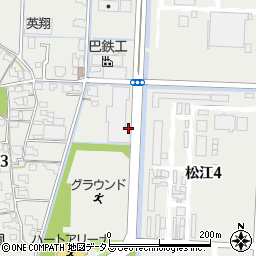 岡山土地倉庫松江倉庫周辺の地図
