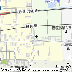 奈良県桜井市東新堂21周辺の地図