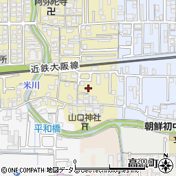 奈良県橿原市山之坊町7-2周辺の地図