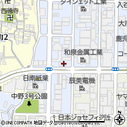 溝川倉庫周辺の地図