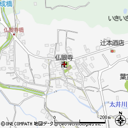 仏眼寺周辺の地図