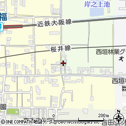 奈良県桜井市東新堂25周辺の地図