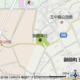 御薗神社周辺の地図