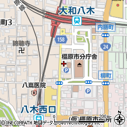 あかぼし鮮魚店 大和八木駅前店周辺の地図