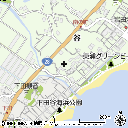 兵庫県淡路市谷74周辺の地図