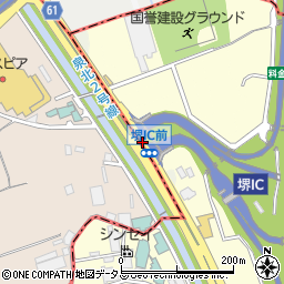堺ＩＣ周辺の地図