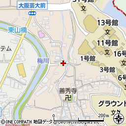 大阪府南河内郡河南町東山731-1周辺の地図