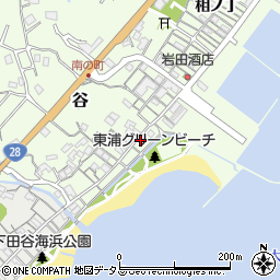 兵庫県淡路市谷11周辺の地図
