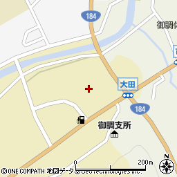 広島県尾道市御調町大田33周辺の地図