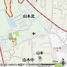 大阪府大阪狭山市山本北1342-4周辺の地図