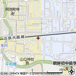 奈良県橿原市山之坊町16周辺の地図
