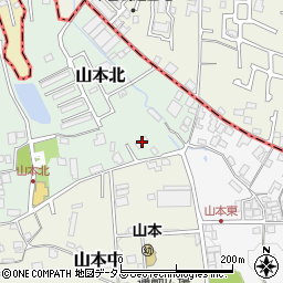 大阪府大阪狭山市山本北1340-4周辺の地図