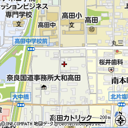 奈良県大和高田市大中南町周辺の地図