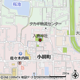 入鹿神社周辺の地図