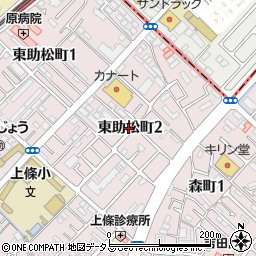 大阪府泉大津市東助松町2丁目周辺の地図