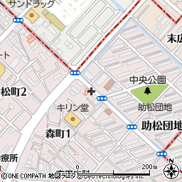 ユタカ電機有限会社　団地前店周辺の地図