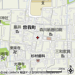 奈良近畿周辺の地図