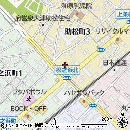 マクドナルド泉大津松之浜店周辺の地図