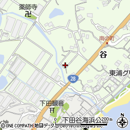 兵庫県淡路市谷390周辺の地図