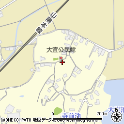 岡山県笠岡市大宜1592周辺の地図