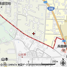 大阪府堺市東区草尾460周辺の地図